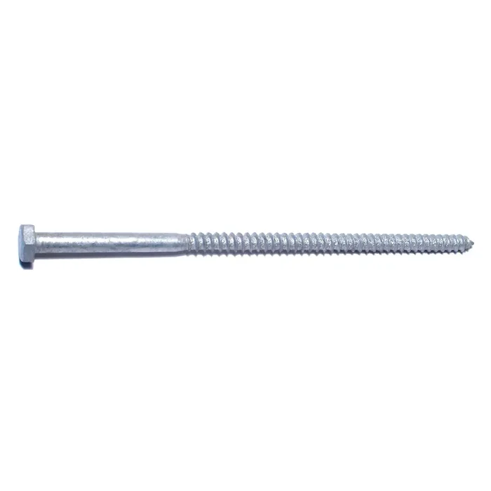 1/4″ x 6″ Hot Dip Galvanized Steel Hex Head Lag Screws