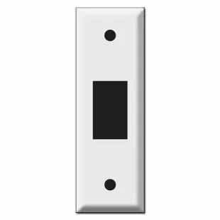 1.5‘‘ Narrow New Style Vertical GE Low Voltage Switch Plates