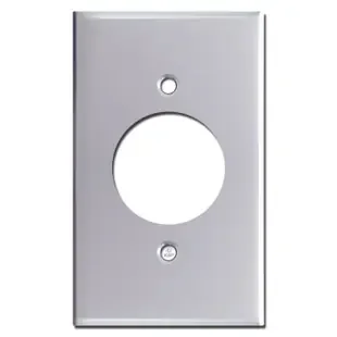 1.62″ 20A Power Outlet Wall Plate – Polished Chrome