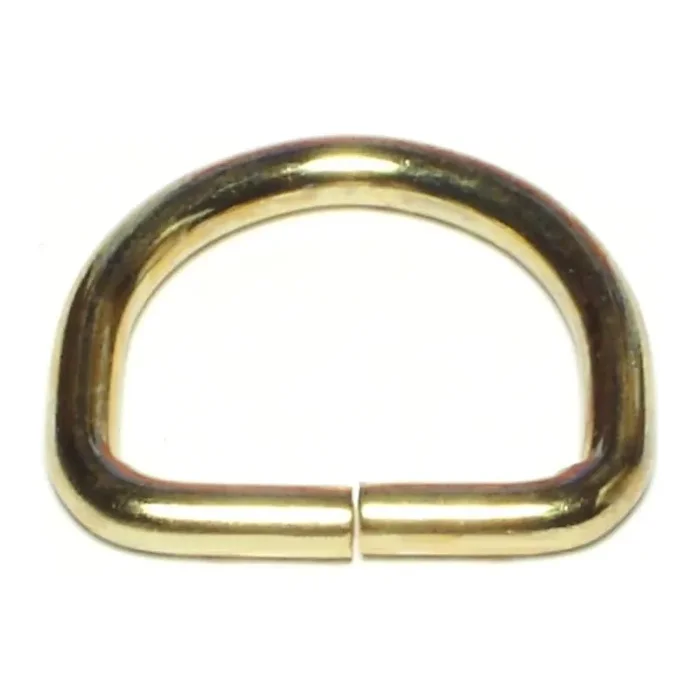 1/8″ x 1-1/8″ Brass D-Rings