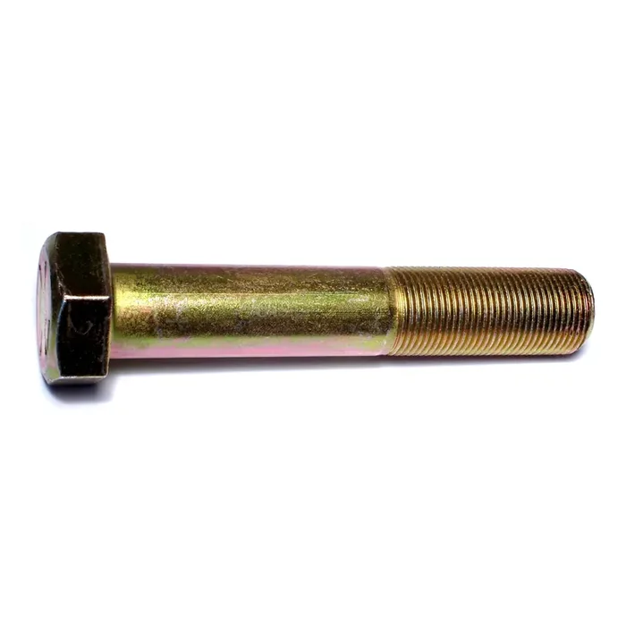 1″-14 x 5-1/2″ Zinc Plated Grade 8 Steel Fine Thread Hex Cap Screws