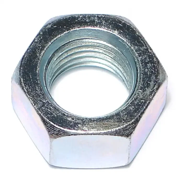 1″-8 Zinc Plated Grade 2 Steel Coarse Thread Finished Hex Nuts