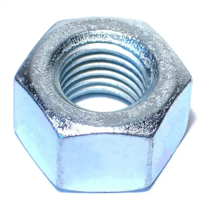 1″-8 Zinc Plated Grade 5 Steel Coarse Thread Heavy Hex Nuts