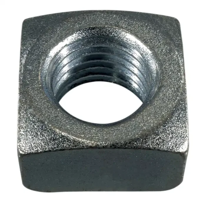 1″-8 Zinc Plated Steel Coarse Thread Square Nuts