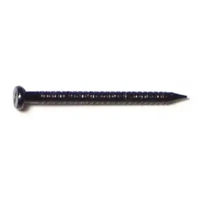 1″ Black Painted Steel Panel Flat Head Nails