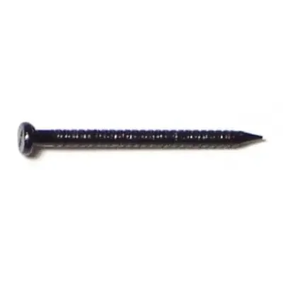 1″ Black Painted Steel Panel Flat Head Nails