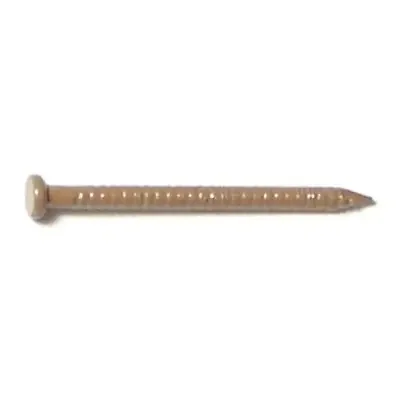 1″ Dark Oak Brown Painted Steel Panel Flat Head Nails