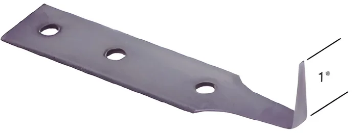 1″ Long Shank Stainless Steel Cold Knife Blade by C.R. Laurence