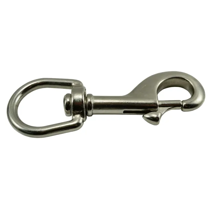 1″ x 4-1/8″ 316 Stainless Steel Swivel Eye Snap Hooks