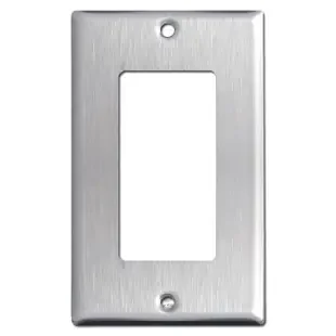 1 Decora Light Switch Covers – Spec Grade 302 Stainless Steel