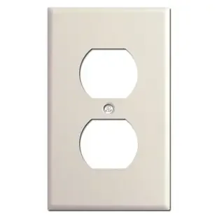 1 Duplex Receptacle Cover – Light Almond