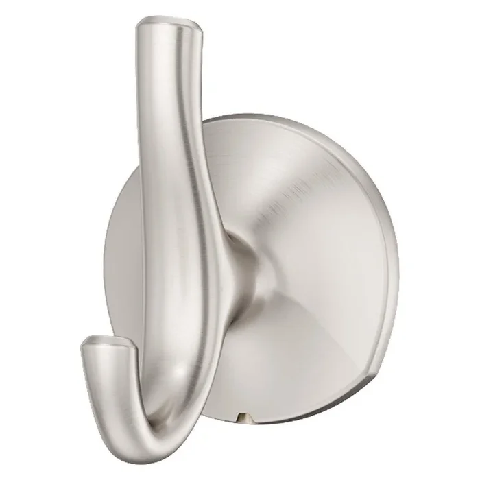 1-Hook Robe Hook in Spot Defense Brushed Nickel – Pfister