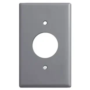 1 Receptacle Plate Covers – Gray