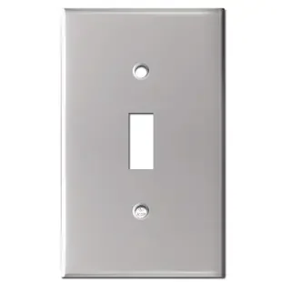 1 Switch Toggle Wall Plate Cover – Polished Stainless Steel