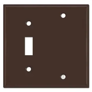 1 Toggle 1 Blank Wall Covers – Brown