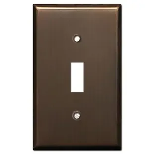 1 Toggle Light Switch Cover – Venetian Bronze