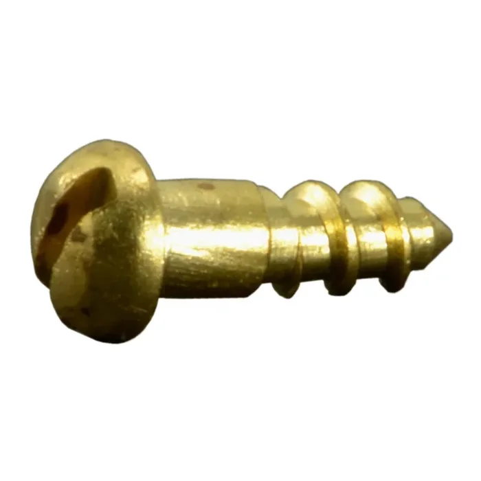 1 x 1/4″ Brass Slotted Round Head Wood Screws
