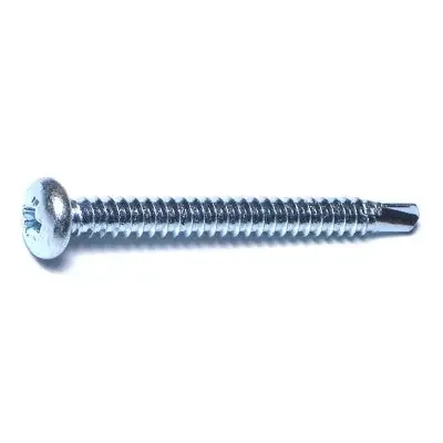 10-16 x 2″ Zinc Plated Steel Phillips Pan Head Self-Drilling Screws