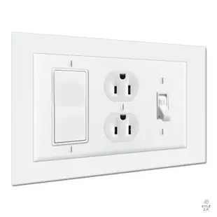 10×8 Wall Guard 3-Gang Light Switch Cover Expander