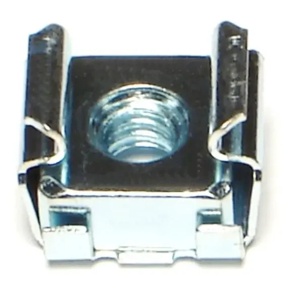 10-24 x .025″ to .063″ Zinc Plated Steel Coarse Thread Cage Nuts