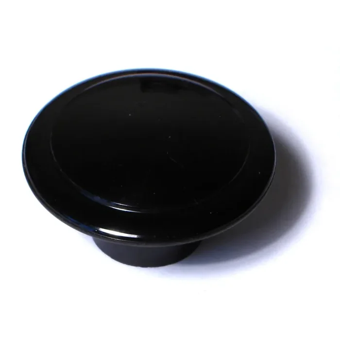 10-24 x 1-1/2″ Black Heat Resistant Plastic Coarse Thread Round Knobs