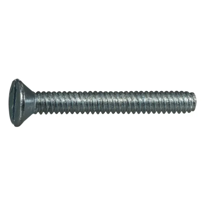 10-24 x 1-1/2″ Zinc Plated Steel Coarse Thread Slotted Flat Head Stove Bolts
