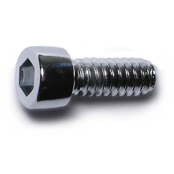 10-24 x 1/2″ Chrome Plated Steel Coarse Thread Smooth Head Socket Cap Screws