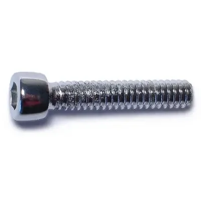 10-24 x 1″ Chrome Plated Steel Coarse Thread Smooth Head Socket Cap Screws