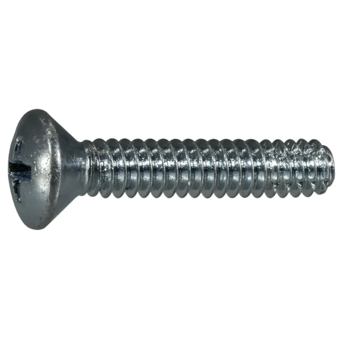 10-24 x 1″ Steel Coarse Thread Phillips Oval Head Thread Cutting Screws
