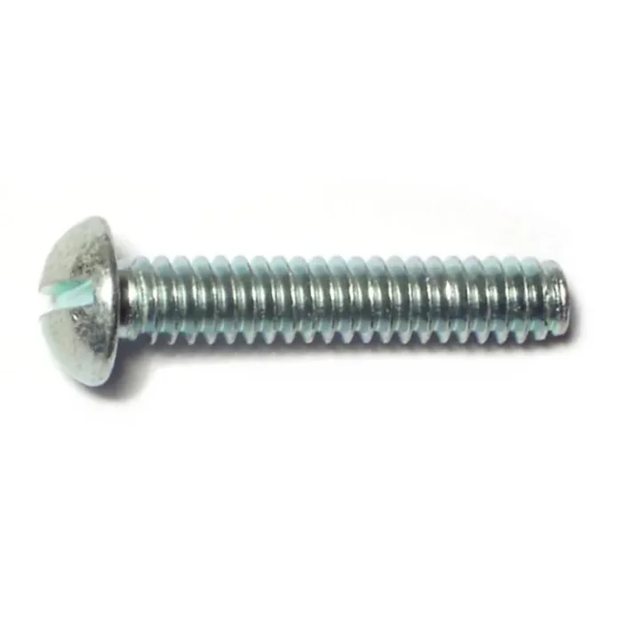 10-24 x 1″ Zinc Plated Steel Coarse Thread Slotted Round Head Stove Bolts