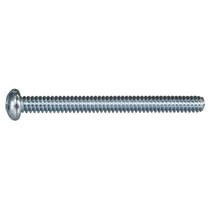 10-24 x 2″ Zinc Plated Steel Coarse Thread Combo Round Head Machine Screws