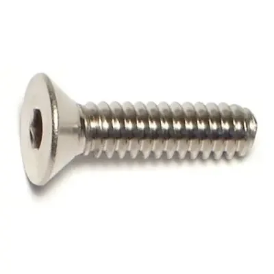 10-24 x 3/4″ 18-8 Stainless Steel Coarse Thread Flat Head Socket Cap Screws