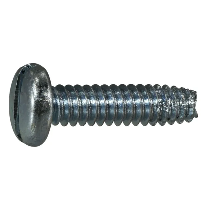 10-24 x 3/4″ Zinc Plated Steel Coarse Thread Slotted Pan Head Thread Cutting Screws