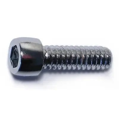 10-24 x 5/8″ Chrome Plated Steel Coarse Thread Smooth Head Socket Cap Screws