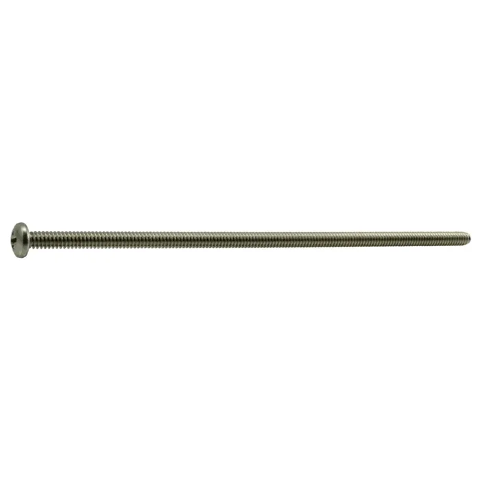 10-24 x 6″ 18-8 Stainless Steel Coarse Thread Phillips Pan Head Machine Screws