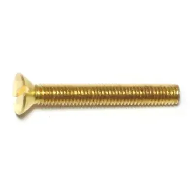 10-32 x 1-1/2″ Brass Fine Thread Slotted Flat Head Machine Screws