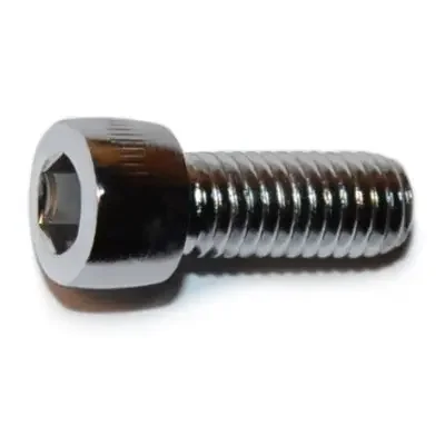 10-32 x 1/2″ Chrome Plated Steel Fine Thread Smooth Head Socket Cap Screws