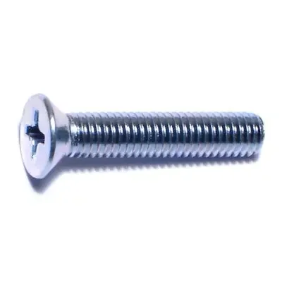 10-32 x 1″ Zinc Plated Steel Fine Thread Phillips Flat Head Machine Screws