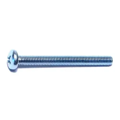 10-32 x 2″ Zinc Plated Steel Fine Thread Phillips Pan Head Machine Screws