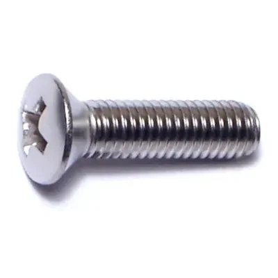 10-32 x 3/4″ 18-8 Stainless Steel Fine Thread Phillips Oval Head Machine Screws