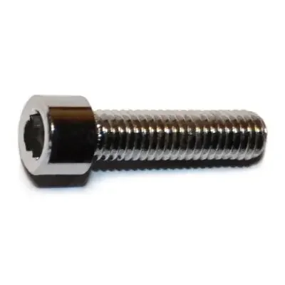 10-32 x 3/4″ Chrome Plated Steel Fine Thread Smooth Head Socket Cap Screws