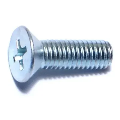 10-32 x 5/8″ Zinc Plated Steel Fine Thread Phillips Flat Head Machine Screws