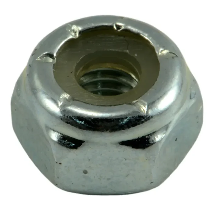 10-32 Zinc Plated Grade 2 Steel Fine Thread Nylon Insert Lock Nuts