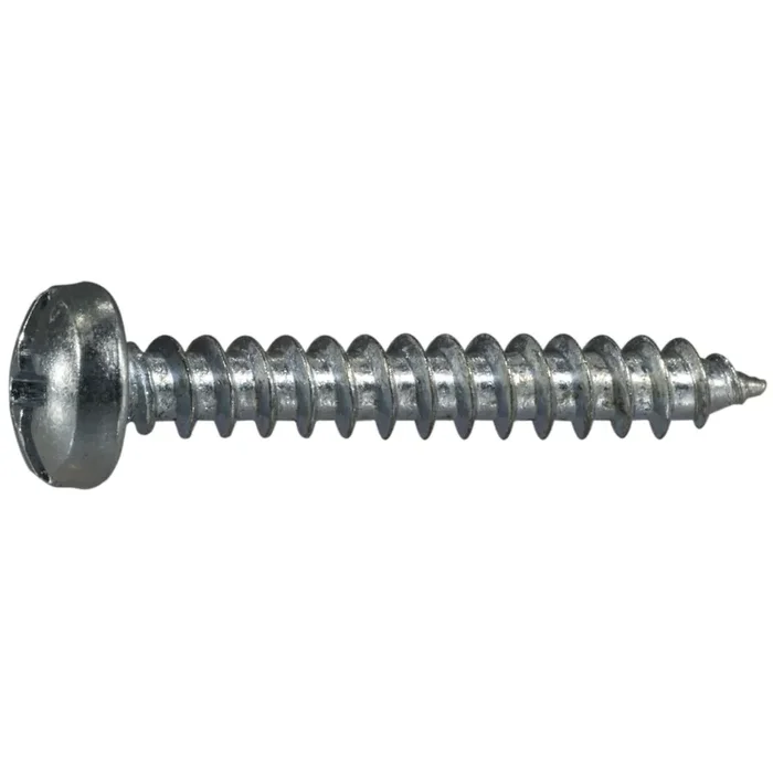 10 x 1-1/4″ Zinc Plated Steel Combo Pan Head Sheet Metal Screws