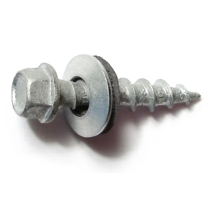 10 x 1″ Galvanized Steel Hex Washer Head Type 17 Pole Barn Self-Drilling Screws