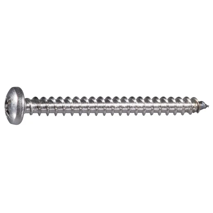 10 x 2″ 316 Stainless Steel Phillips Pan Head Sheet Metal Screws