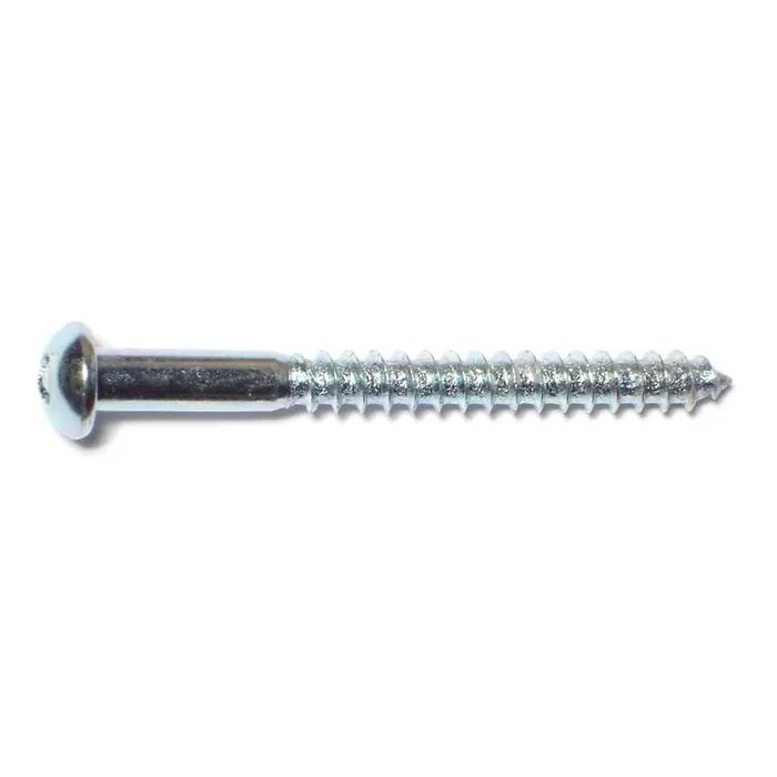 10 x 2″ Zinc Plated Steel Phillips Round Head Wood Screws
