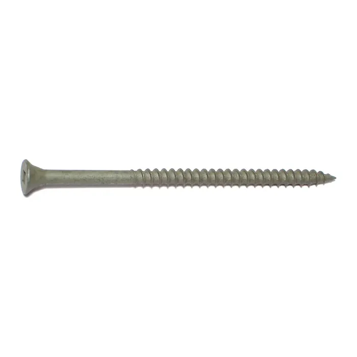 10 x 3-1/2″ Green XL1500 Coated Steel Square Drive Bugle Head Deckselect Deck Screws