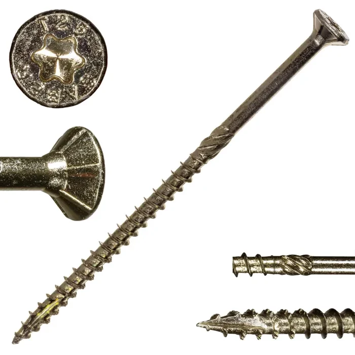 10 x 4″ Star Drive Gold SaberDrive® Multi-Purpose Screws 1 lb. Tub (49 pcs.)