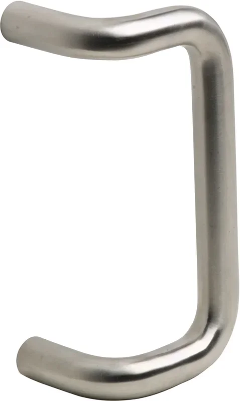 10in Offset Pull, Decorative Blind Thru Bolt O Mount, Satin Stainless Steel by Ives